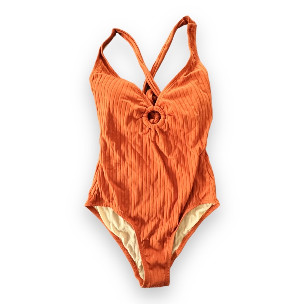 Women’s Orange One Piece Swimsuit SZ 10